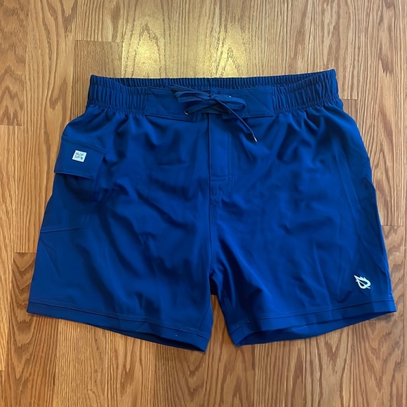 🆕 Baleaf Men’s Navy Blue Swim Trunks Size Large UPF 50+